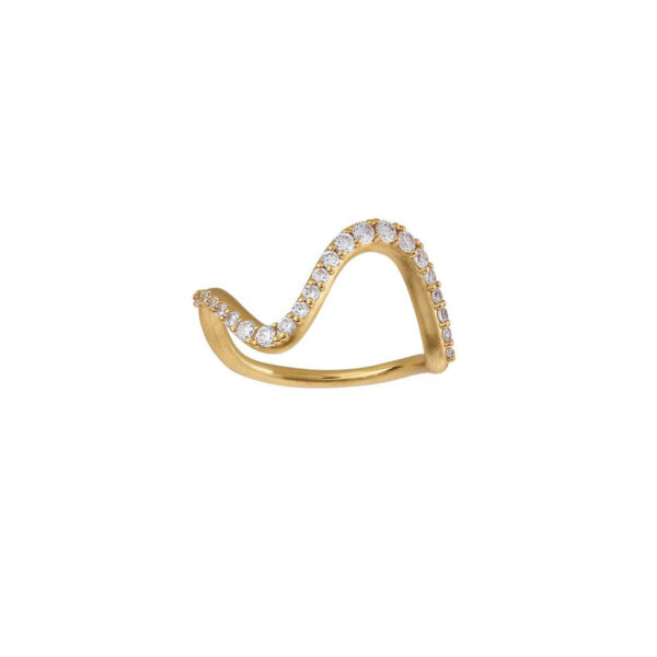 byBiehl wave sparkle ring ring large